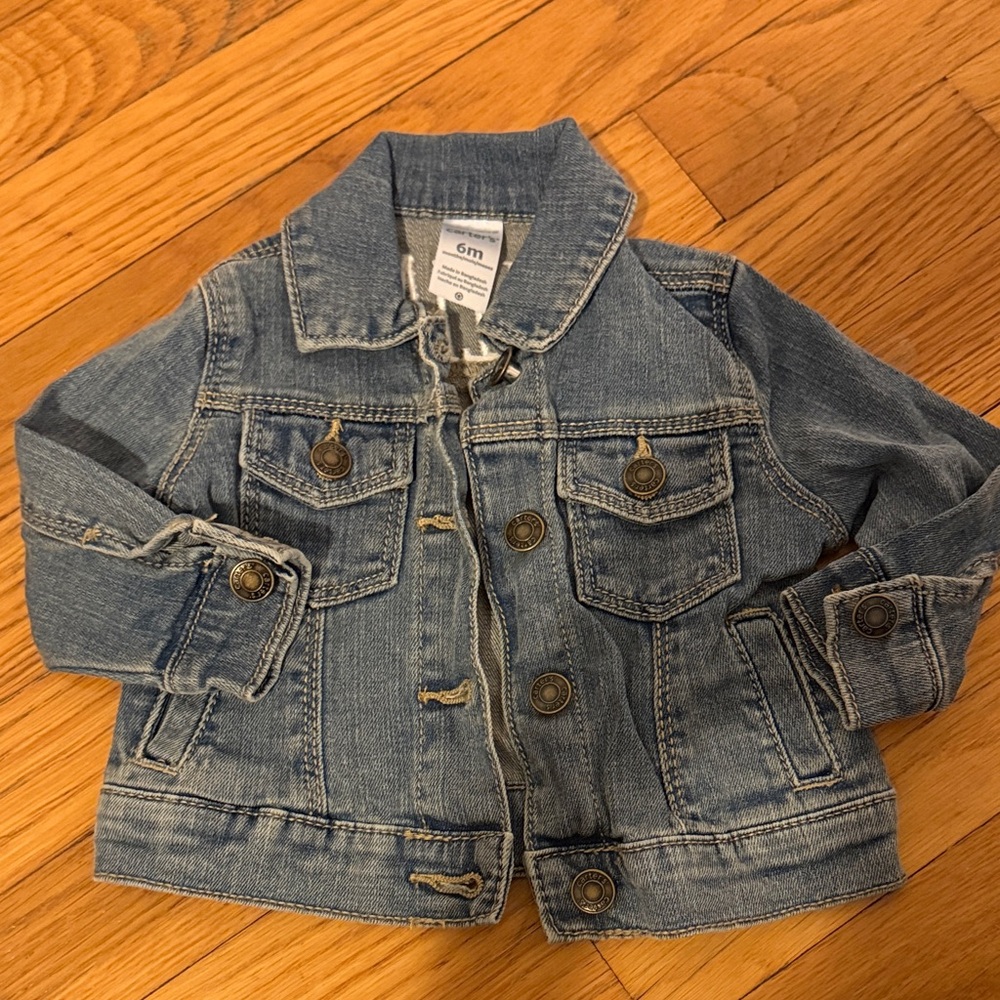 “William” Carters Blue Denim Jacket - Size 6mo